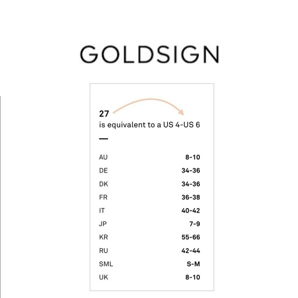 Goldsign Jenny Jeans Size 27 = 4/6 Selvedge Slim Cut Whiskering gold sign EUC - Picture 9 of 14